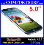 5.0" Galaxy S4 1:1 Copy QuadCore 13Mp Android 4.2.2 3G HSDPA SmartPhone
