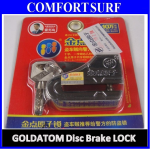 Gold Point Atomic 1501 Steel Motocycle Disc Brake Anti-Theft Lock with Keys