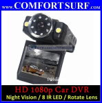 Full HD 1080p Car Portable DVR CCTV 2.0" LCD Recorder + 8 IR LED Night Vision