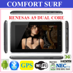 7" Renesas NEC Cortex Dual Core A9 1Ghz Android GPS Tablet PC