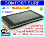 7' netPad9 Apad/Epad/Tablet PC Google Android 2.2 Froyo (Direct USB Port)