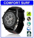 4GB HD Waterproof Spy Watch Camera Video camcorder (black)