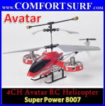 Power Plane 4 CHANNEL AVATAR RC Helicopter with LED Light, Gyro function, Fixed hover, Remote Control