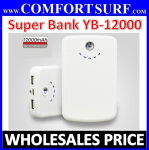 YB-12000 12000mAh Power Bank Portable Battery Charger