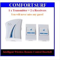 9510FD2 Intelligent Remote Control Wireless Doorbell (White + Blue)