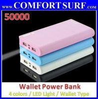 Super Wallet Power Bank 50000mAh/Super PORTABLE CHARGER BATTERY Power Bank