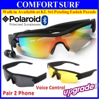 Universal Bluetooth 4.0 Polarized Sunglassess Music Headset Headphone Pair 2x Phones + Shutter + Voice Control
