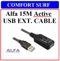 15m Original Alfa Active USB 2.0 Extension Cable