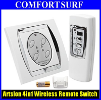 4 channel 4 Gang Digital Wireless Remote Control Wall Switch 220V~240V