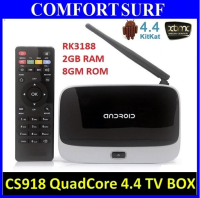 16GB Latest CS918 Quad Core 2GB RAM Android 4.4 Smart TV Box optional Air Keyboard Mouse