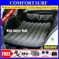 Inflatable Car Back Seat Air Bed Mattress WITH Extended Children Safety Wall