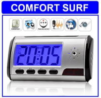 6 in 1 Motion Activated Spy Table Alarm Clock Pinhole Camera