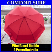 Original Double Windguard Multicolor One Press Umbrella