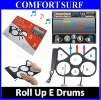 USB Roll Up Electronic Drum Child Kids Musical Instrument Work with computer