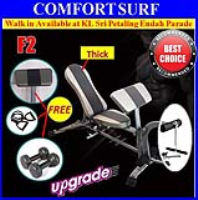 F2 Korean Gym Fitness Bench Press Chair FID Bicep Leg Curl Sit Up Dumbbell Exercise