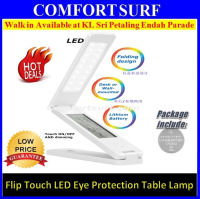 Multi function LED Table lamp touch sensor Flip Eye protection With Alarm Clock Calendar