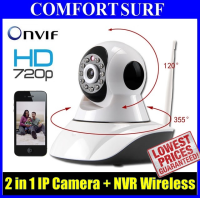 SecurEyes 1280*720P HD 1.0Mp  2 in 1 P2P Wireless IP Camera + NVR & PTZ + IR Night Vision