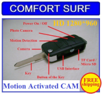 Motion Activated Spy Car Key Chain Camera Video CAM