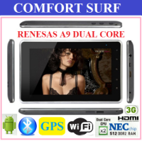 7" Renesas NEC Cortex Dual Core A9 1Ghz Android GPS Tablet PC