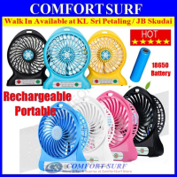 Strong Portable Multifunctional Rechargeable Fan With FREE 18650 Rechargeable Battery