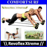 Revoflex Xtreme Workout Kit Trainer Wheeled Fitness Resistance Exerciser Rope