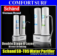 Schänd Double Stage Faucet Water Tap Purifier With 8 Layer Water Filter Direct Drinking Water for Kitchen Home Office