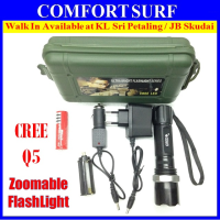 Ultrafire Strong CREE Q5 LED Zoomable Torchlight Flashligh 3 Mode, Direct Charging