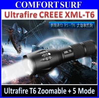 Ultrafire Brightest CREE XML-T6 T6 LED Zoomable Torchlight Flashligh with 5 Mode