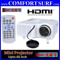 UNIC UC28+ Portable Mini LED Projector 3rd Gen Video Audio VGA HDMI SD USB