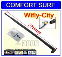 Wifly City 300G USB Wifi Adapter Come With 9dBi External Antenna