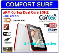 7 inch Zenithink C71 Cortex-A9 1Ghz Android 2.3 Capactive Tablet PC