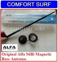 Original Alfa ARS-N19M 2.4GHz 9dBi Dipole Antenna + Magnet base