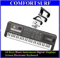 NEW !! 61 Keys Music Instrument Digital  Displays Screen Electronic Keyboard Small Learning Mode With FM Radio