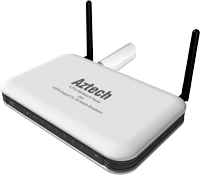 Aztech 4-Port Wireless-N + HSPA Support (HW550-3G)