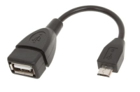 Micro USB to USB Female Cable