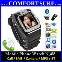 N388 Wrist Watch Touch Screen Phone /w Camera + Bluetooth + FM + MP3/MP4