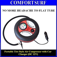 Portable Auto Car Pump Tire Tyre Inflator Mini Air Compressor