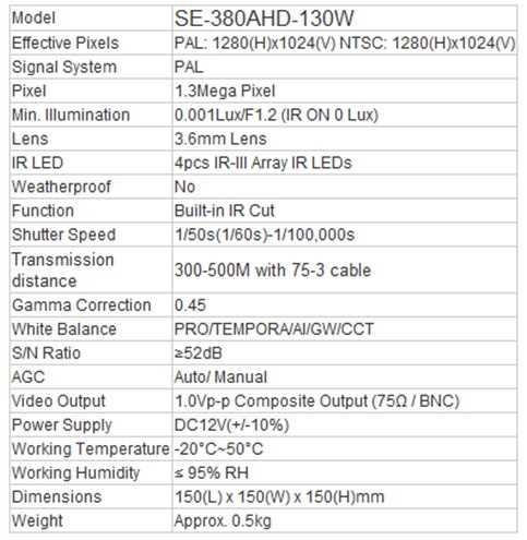 Latest SecurEyes AHD 1.3Mega Pixel 3pcs IR Array Indoor Dome CCTV Camera Night Vision