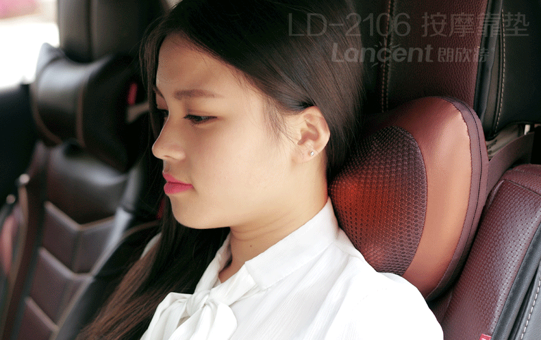 Multifunction Dual Use Electric Massage Pillow Shiatsu Infrared Heated 2 in 1 Cushion Home Car Office Massager