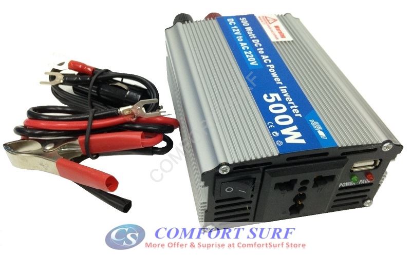 Brand new quality Car Power Inverter 150W / 200W / 300W / 500W / 1000W DC 12V to AC 220V + USB 5V