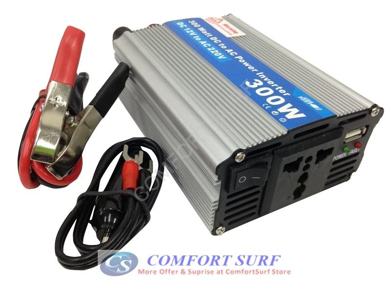 Brand new quality Car Power Inverter 150W / 200W / 300W / 500W / 1000W DC 12V to AC 220V + USB 5V