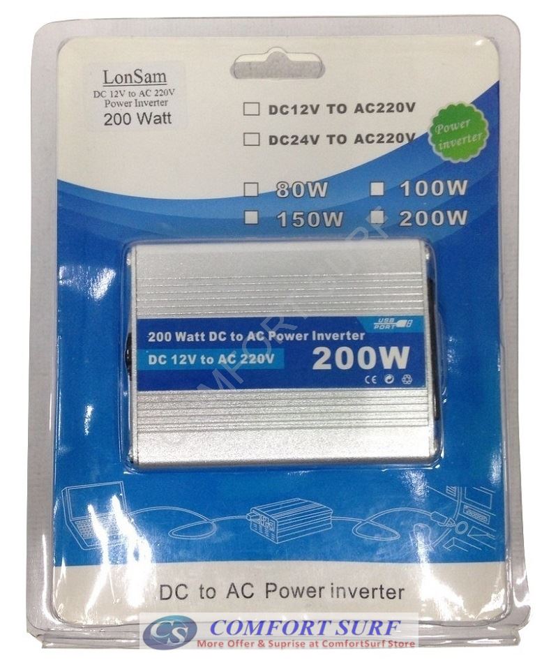 Brand new quality Car Power Inverter 150W / 200W / 300W / 500W / 1000W DC 12V to AC 220V + USB 5V