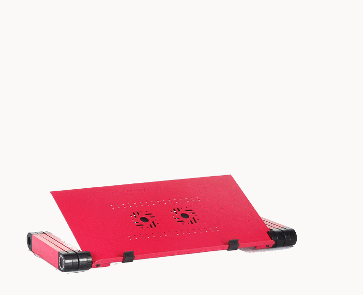 2016 Latest World's First Amazing Multifunction 360° Rotaion Foldable Laptop Table With Strong Big Fan Design Adopted One Seccond Lock Button Technology