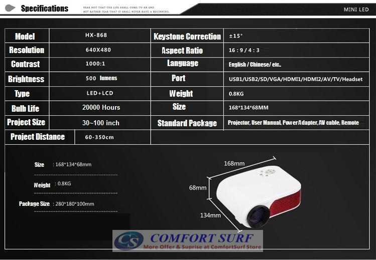 HX868-TV High Resolution TV LED projector Upto 100" 500 Lumens with Full Dual HDMI, USB, AV, Audio, SD Card Port.. HX868-TV High Resolution TV LED projector Upto 100" 500 Lumens with Full Dual HDMI, USB, AV, Audio, SD Card Port..