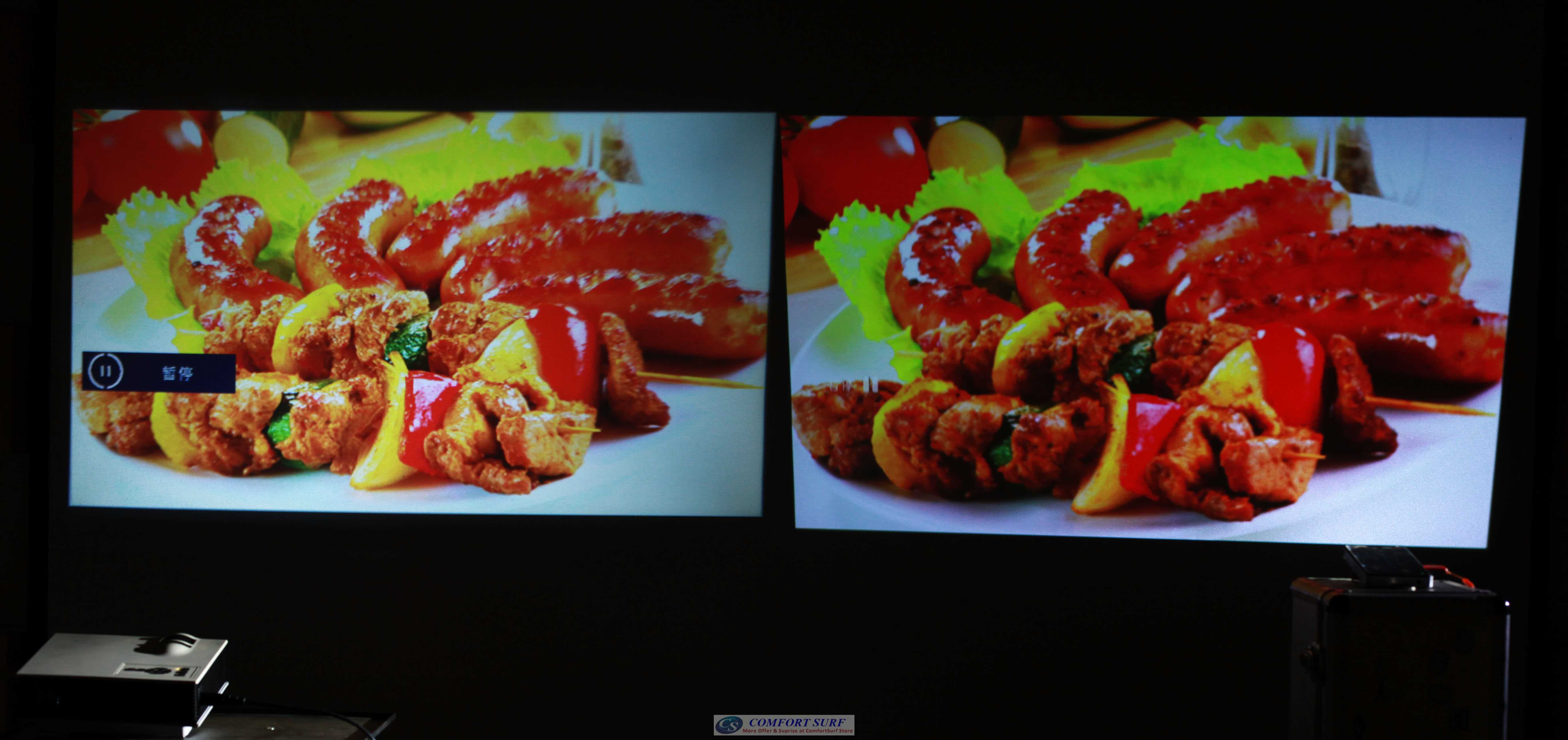 High Resolution LED projector 36-130' with Full HDMI, USB, AV, Audio, SD Card Port.. The New Simplified Micro Projector