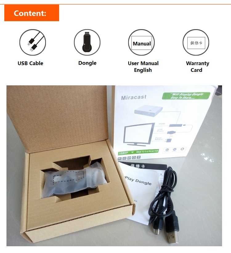 Original Miracast Airplay DLNAWifi Display Mediashare Ezcast Dongle for Android / Apple IOS System