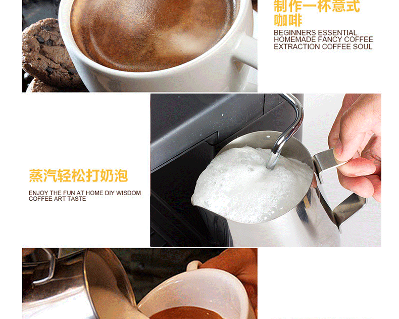 undefinedFagor CR-1000 Semi-automatic Steam Pump-Driven Espresso Italian Coffee Maker Machine