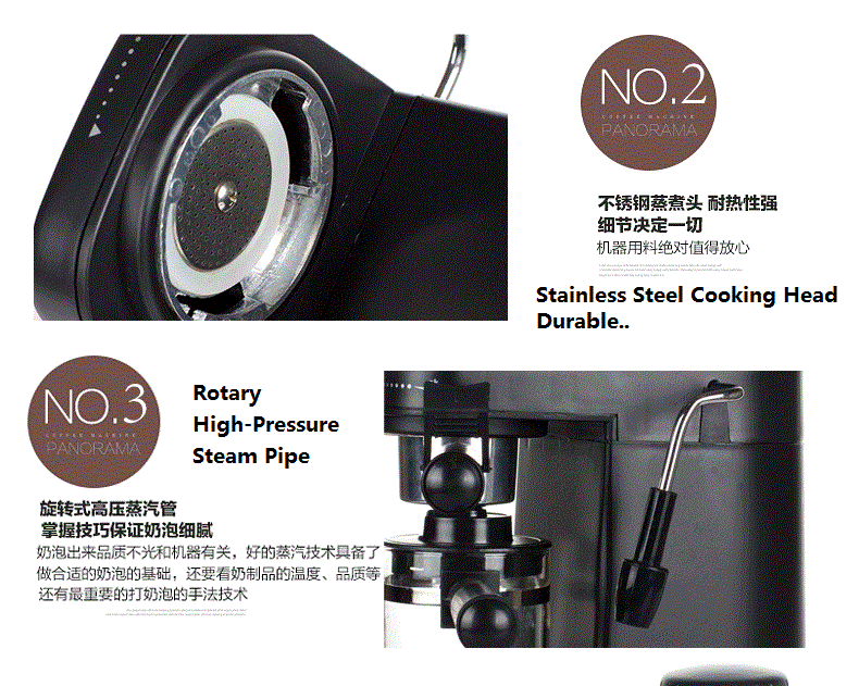 undefinedFagor CR-1000 Semi-automatic Steam Pump-Driven Espresso Italian Coffee Maker Machine