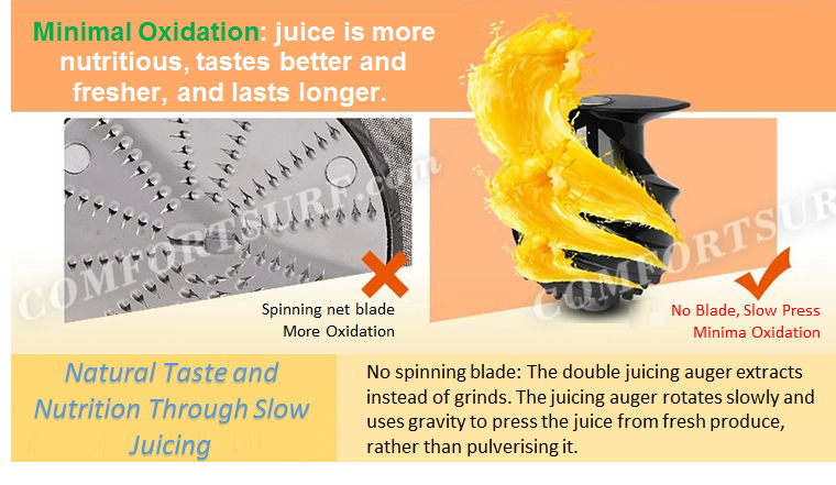 Function HDC-S500 Professional Anti-Oxidation Low Speed Extractor Fruit Slow Juicer