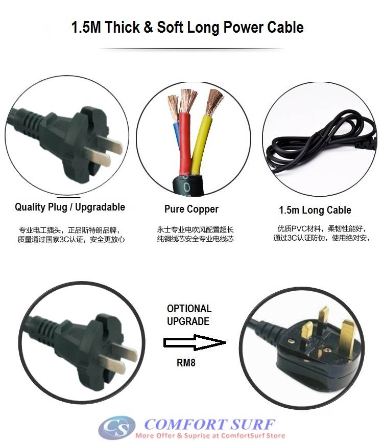 Aidele 3000W Watts Dryer 220v Home Blow Dryer Professional Beauty Salon Hair Dryer Hot and Cold Wind Constant Temperature Control